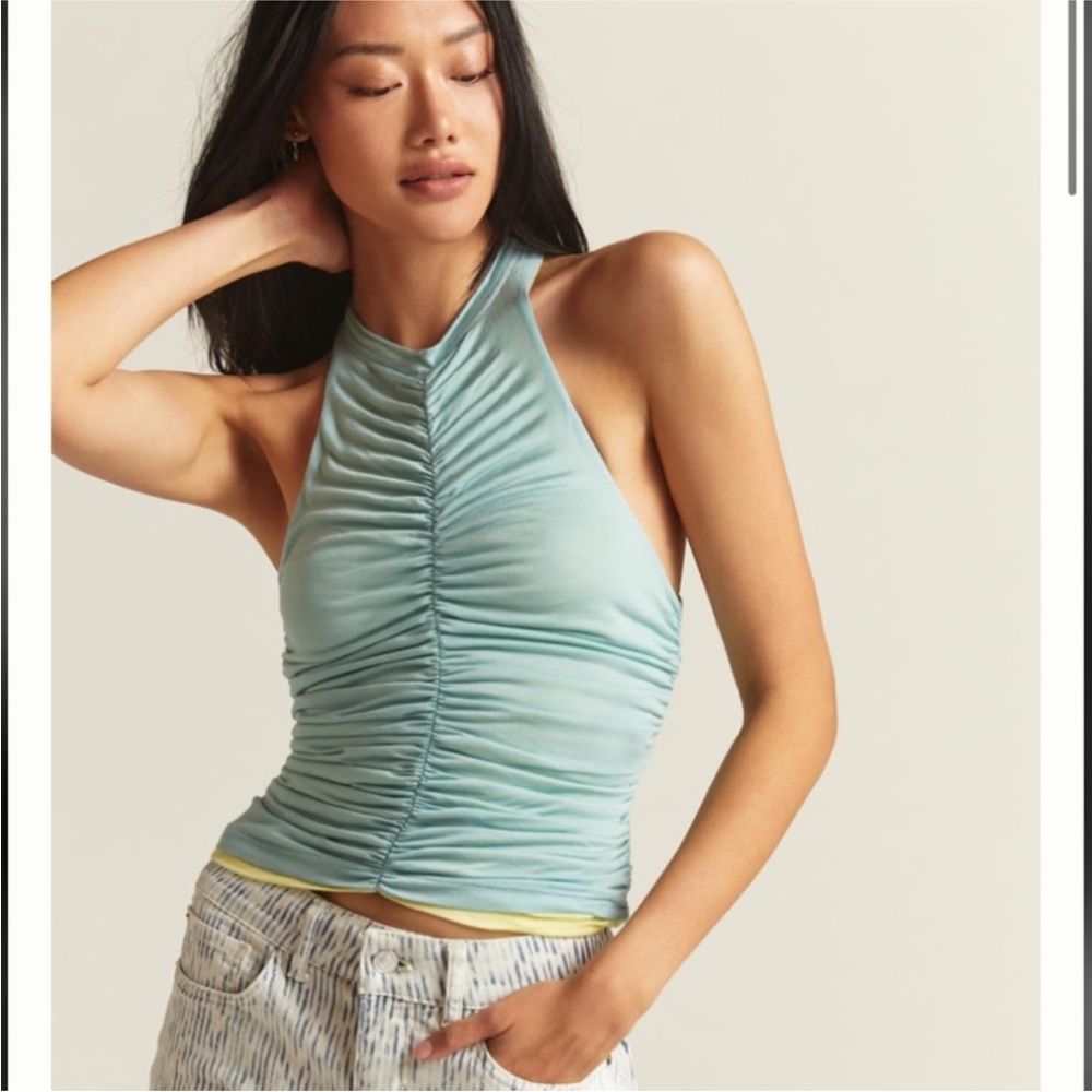Anthropologie Reversible Rouched Tank Size Small NWT